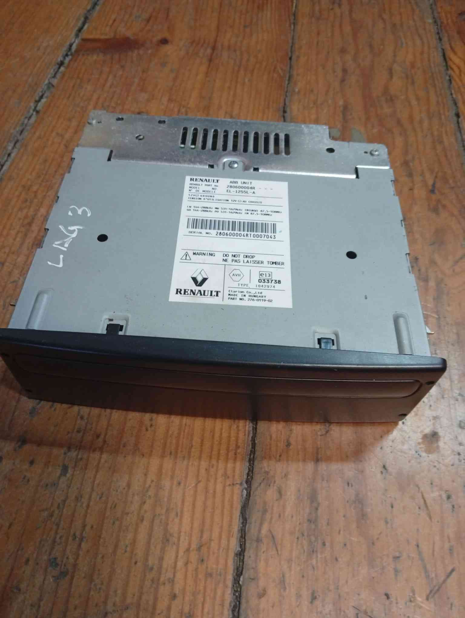 Rádio / Auto Rádio - RENAULT LAGUNA III (BT0/1) [10.2007 - 12.2015] 2009